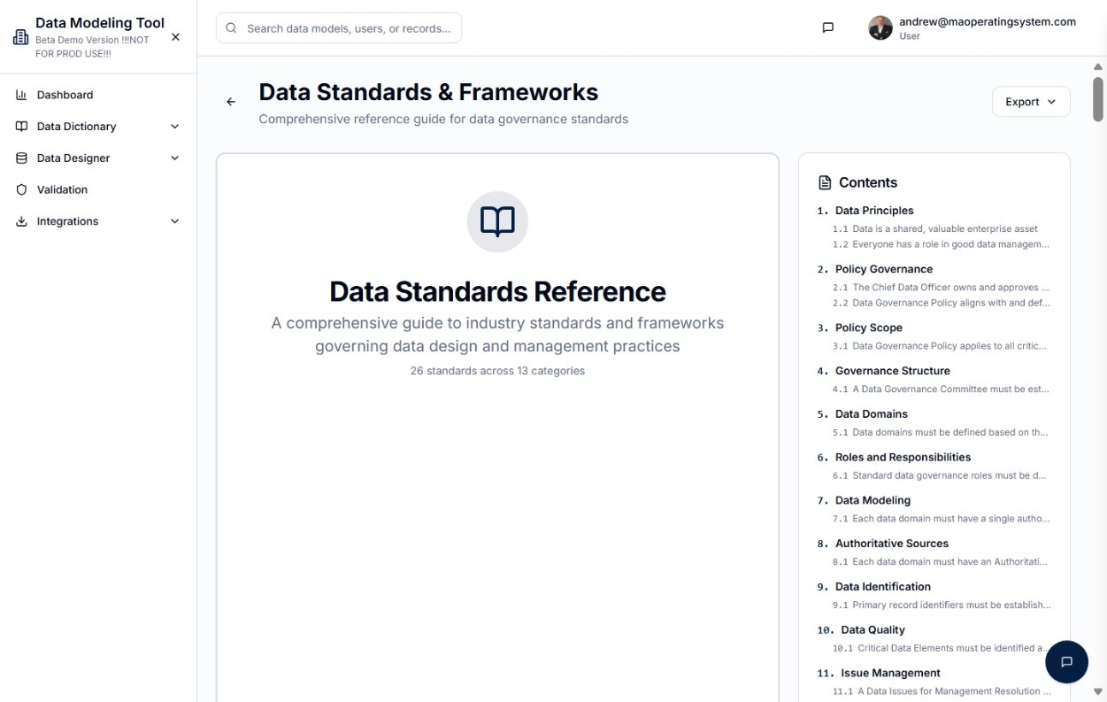 Data Standards